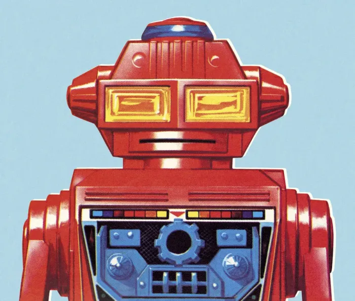Framed Print : Closeup of a Red Robot Framed Print : Closeup of a Red Robot