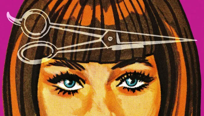 Framed Print : Closeup of Woman and Haircut Framed Print : Closeup of Woman and Haircut