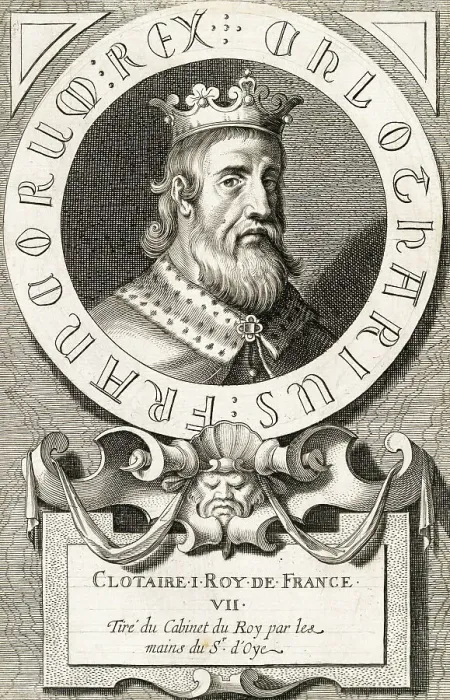 Framed Print : Clotaire I Roy de France Engraving Framed Print : Clotaire I Roy de France Engraving