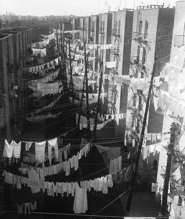 Framed Print : Clotheslines In Alley Framed Print : Clotheslines In Alley