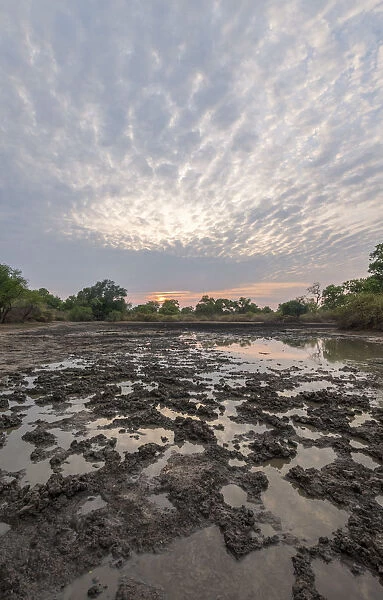 Cloud formations, Kanga Pan, Mana Pools National Park, Zimbabwe