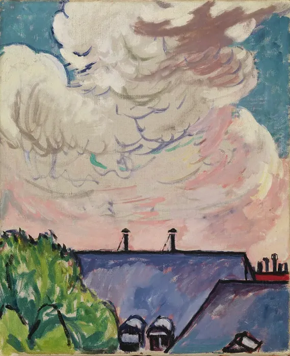 Framed Print : Clouds, 1910-1912. Artist H Lyman Sayen. (Photo by Heritage Art / Heritage
