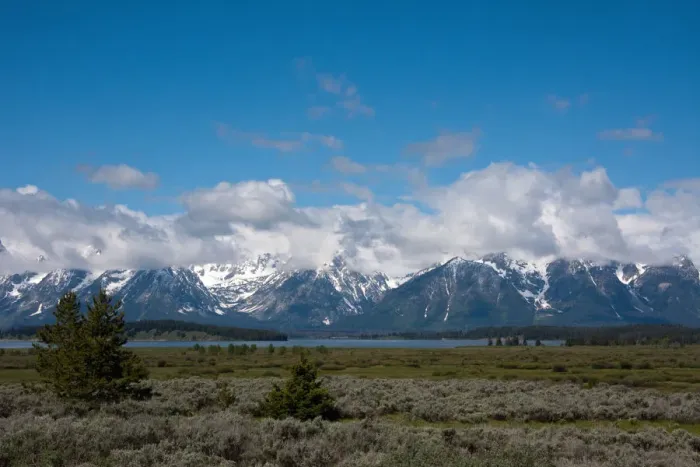 Framed Print : clouds, colour image, day, glacial valley, grand teton national park, horizontal Framed Print : clouds, colour image, day, glacial valley, grand teton national park, horizontal