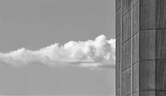 Framed Print : Clouds And Concrete Framed Print : Clouds And Concrete