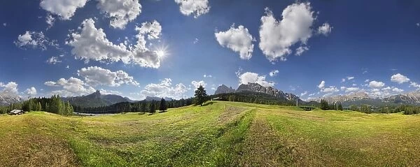 Clouds over mountain, Pocol, Cortina d Ampezzo, Veneto, Italy