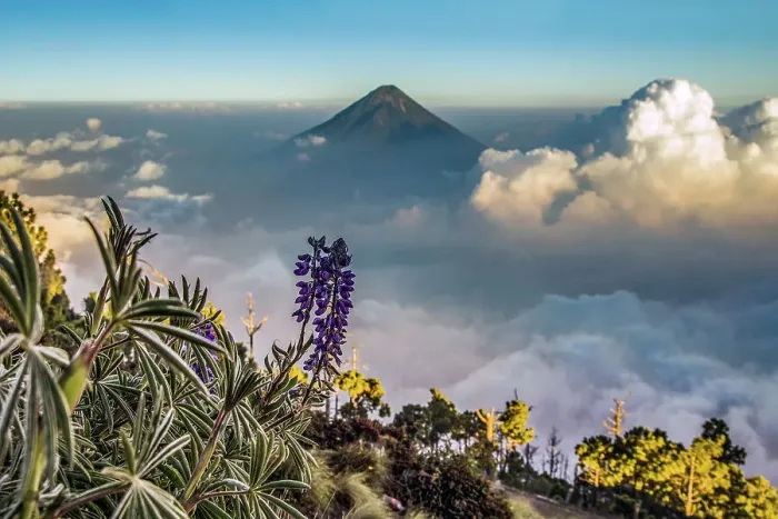 Framed Print : clouds near Volcano Agua Framed Print : clouds near Volcano Agua