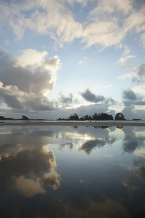 Framed Print : Clouds At Sunset Over Chestermans Beach And Franks Island Near Tofino Framed Print : Clouds At Sunset Over Chestermans Beach And Franks Island Near Tofino