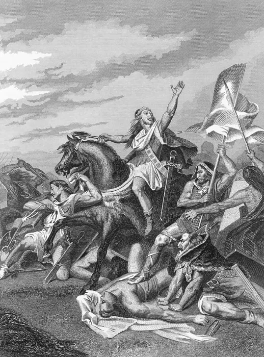 Framed Print : Clovis I Defeating Alemanni Framed Print : Clovis I Defeating Alemanni