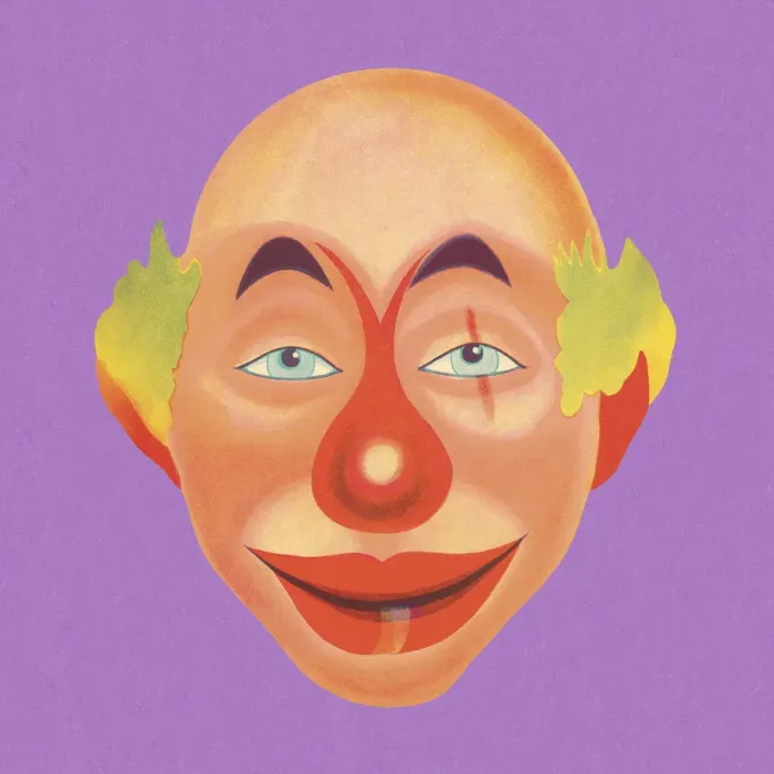 Framed Print : Clown Face