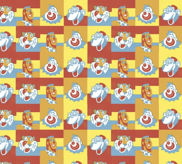 Framed Print : Clown pattern Framed Print : Clown pattern
