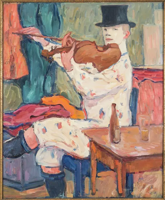 Framed Print : A Clown Playing The Violin Framed Print : A Clown Playing The Violin