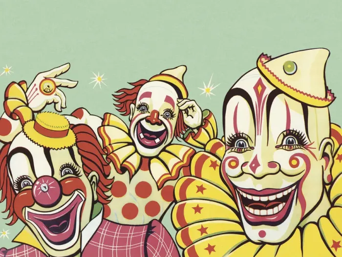 Framed Print : Three Clowns Framed Print : Three Clowns