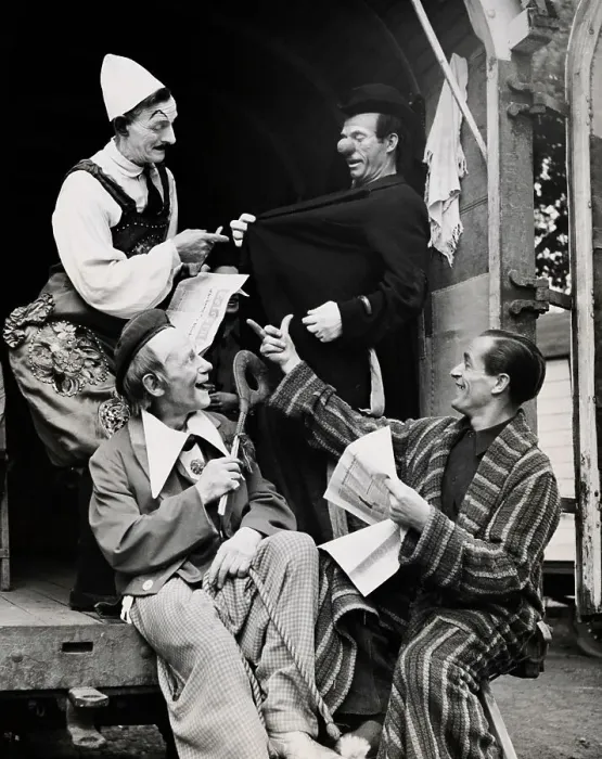 Framed Print : Clowns In Post-War Berlin