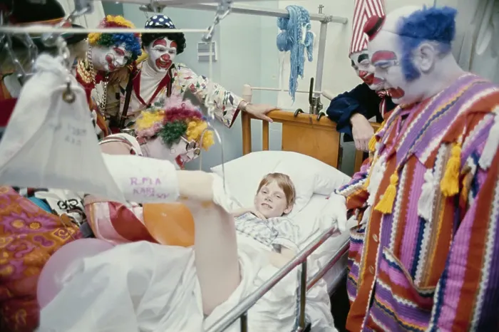 Framed Print : Clowns Visit Mercy Hospital, Pittsburgh Framed Print : Clowns Visit Mercy Hospital, Pittsburgh