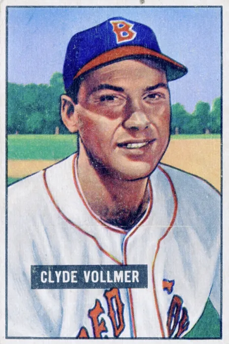 Framed Print : Clyde Vollmer Baseball Card Framed Print : Clyde Vollmer Baseball Card