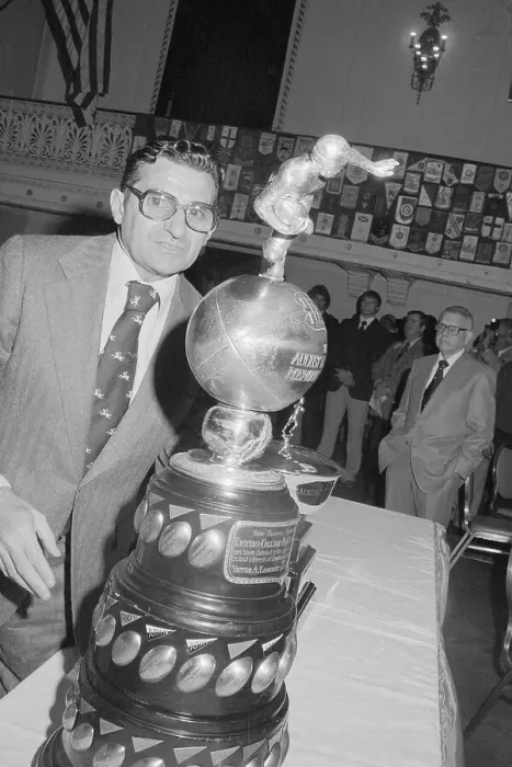 Framed Print : Coach Joe Paterno Accepting Lambert Trophy Framed Print : Coach Joe Paterno Accepting Lambert Trophy