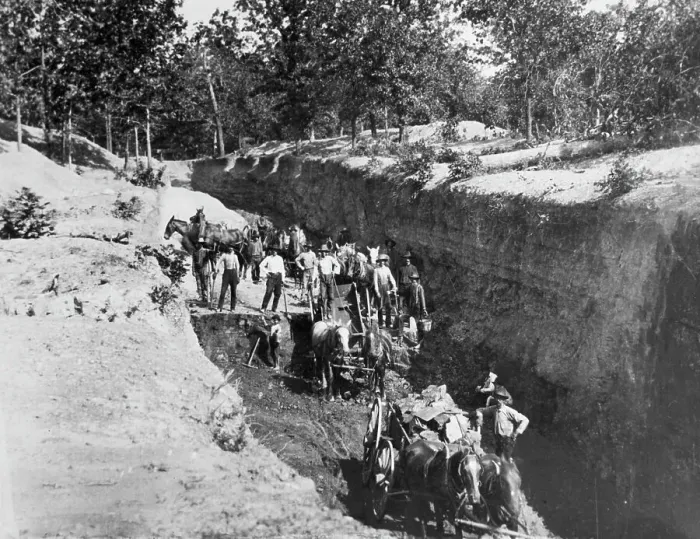 Framed Print : Coal Carts Drawn In Strip Mines 1898 Framed Print : Coal Carts Drawn In Strip Mines 1898