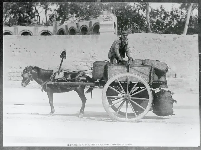 Framed Print : Coal Man Working in His Cart Framed Print : Coal Man Working in His Cart