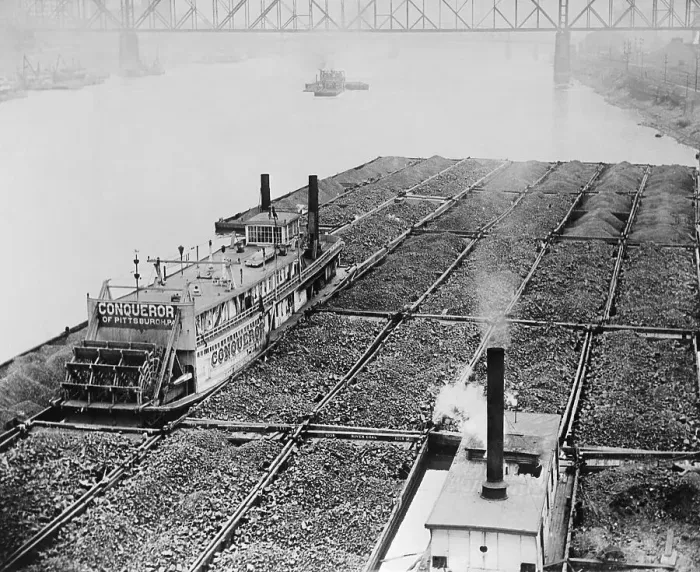 Framed Print : Coal Reserves on Monongahela River Framed Print : Coal Reserves on Monongahela River