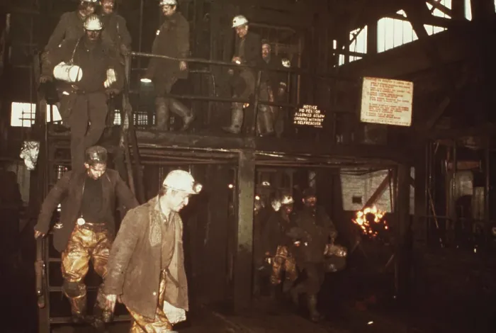Framed Print : Coalville Miners, 1974 Framed Print : Coalville Miners, 1974