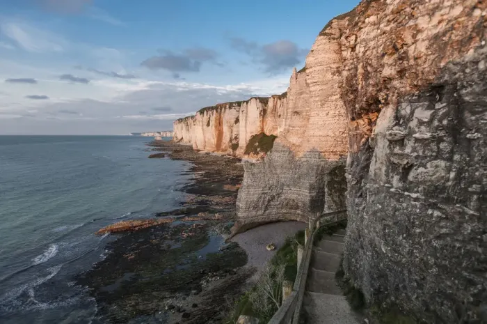 Framed Print : Coast with chalk cliffs, Etretat, Normandy, France Framed Print : Coast with chalk cliffs, Etretat, Normandy, France