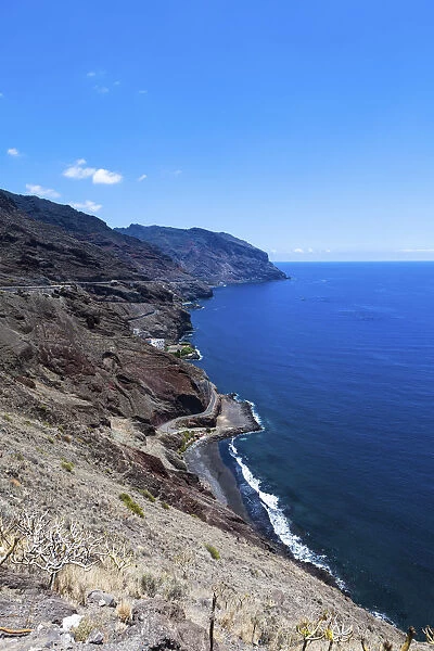 The coast at Playa de las Teresitas, La Montanita, La Montanita, Tenerife, Canary Islands, Spain