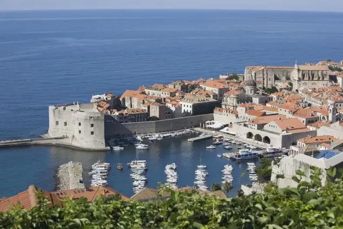 Framed Print : Coastal town of Dubrovnik, Dalmatia