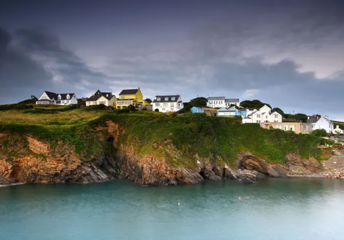 Framed Print : The coastal village of Little Haven Pembrokeshire
