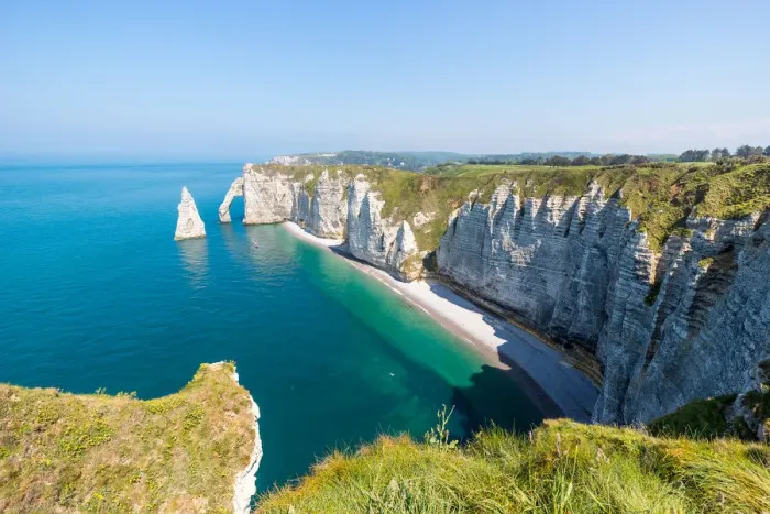 Framed Print : Coastline of etretat, Normandy, France Framed Print : Coastline of etretat, Normandy, France