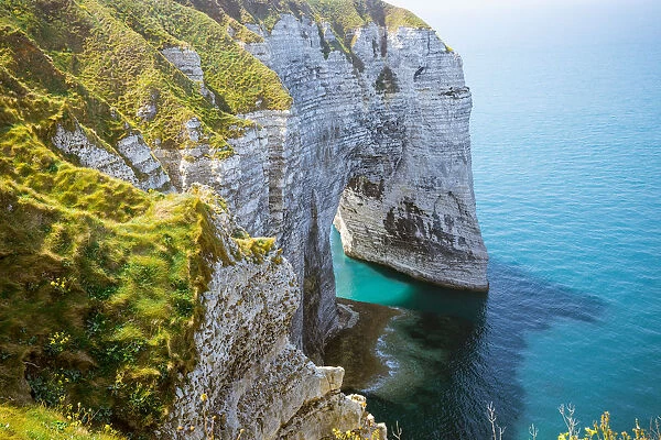 Coastline of etretat, Normandy, France