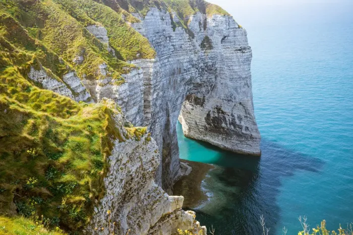 Framed Print : Coastline of etretat, Normandy, France Framed Print : Coastline of etretat, Normandy, France