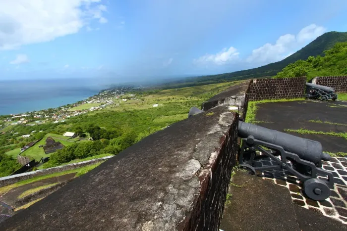 Framed Print : Coastline of Saint Kitts
