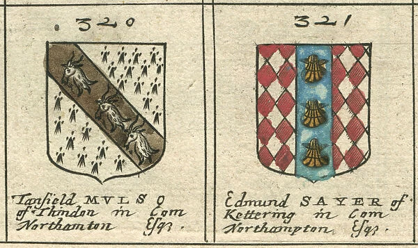 Coat of arms 17th century Mulso and Sayer