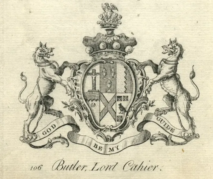Framed Print : Coat of arms Butler Lord Cahier 18th century Framed Print : Coat of arms Butler Lord Cahier 18th century