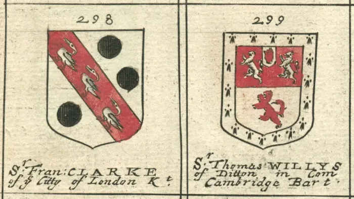 Framed Print : Coat of arms copperplate 17th century Clarke and Willis Framed Print : Coat of arms copperplate 17th century Clarke and Willis