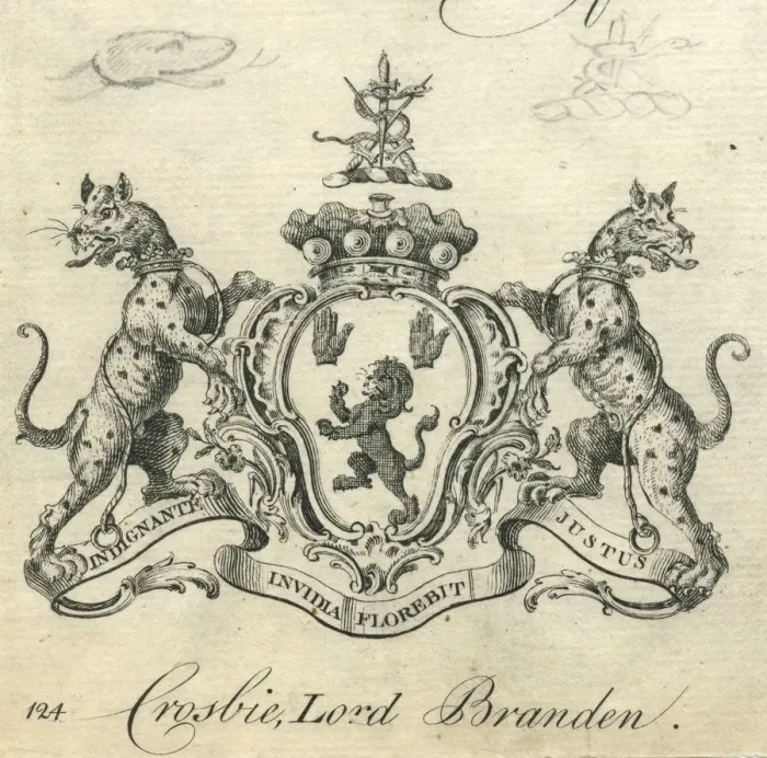 Framed Print : Coat of Arms Crosbie Lord Branden or Brandon Framed Print : Coat of Arms Crosbie Lord Branden or Brandon