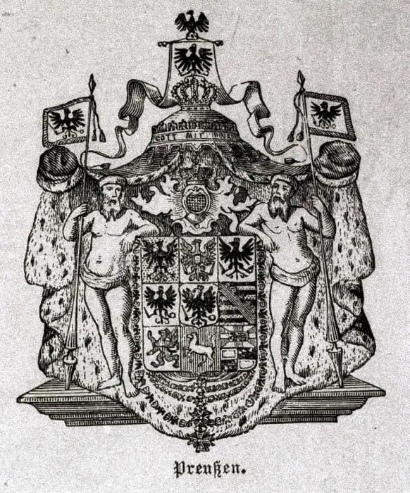 Framed Print : Coat of Arms for a German State Framed Print : Coat of Arms for a German State