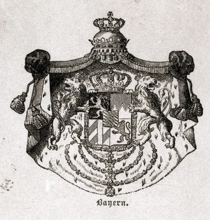 Framed Print : Coat of Arms for a German State Framed Print : Coat of Arms for a German State