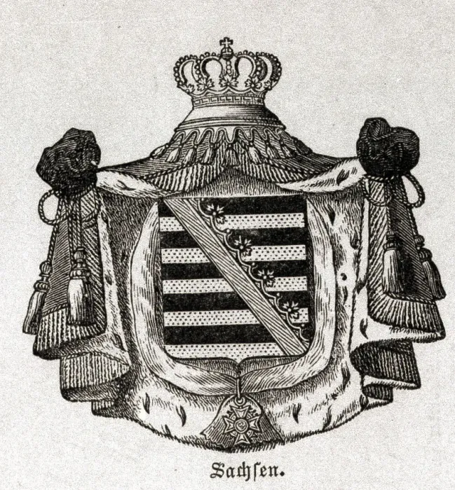 Framed Print : Coat of Arms for a German State Framed Print : Coat of Arms for a German State