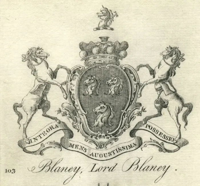 Framed Print : Coat of arms Lord Blaney Monaghan Framed Print : Coat of arms Lord Blaney Monaghan