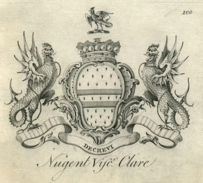 Framed Print : Coat of Arms Nugent Viscount Clare Framed Print : Coat of Arms Nugent Viscount Clare