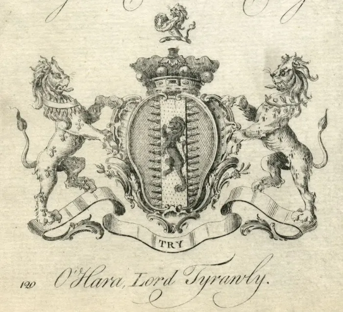 Framed Print : Coat of Arms O Hara Lord Tyrawly Tyrawley Framed Print : Coat of Arms O Hara Lord Tyrawly Tyrawley