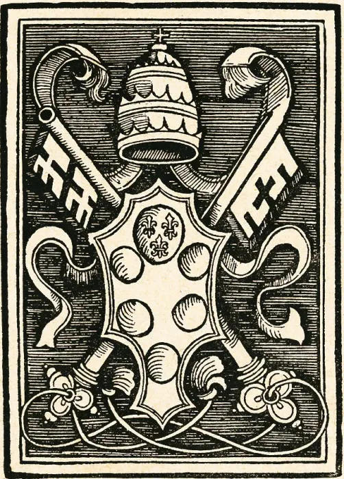 Framed Print : Coat of Arms of Pope Leo X Framed Print : Coat of Arms of Pope Leo X