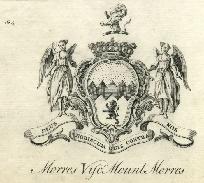 Framed Print : Coat of arms Viscount Mount Morres Mountmorres 18th century Framed Print : Coat of arms Viscount Mount Morres Mountmorres 18th century