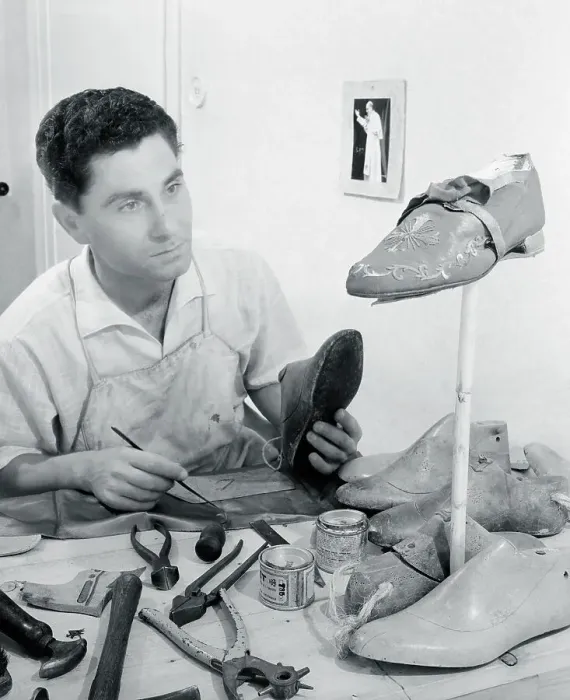 Framed Print : Cobbler Making Shoes Framed Print : Cobbler Making Shoes