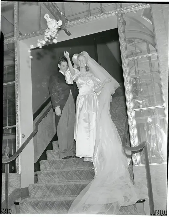 Framed Print : Cobina Wright Tossing Her Bouquet Framed Print : Cobina Wright Tossing Her Bouquet