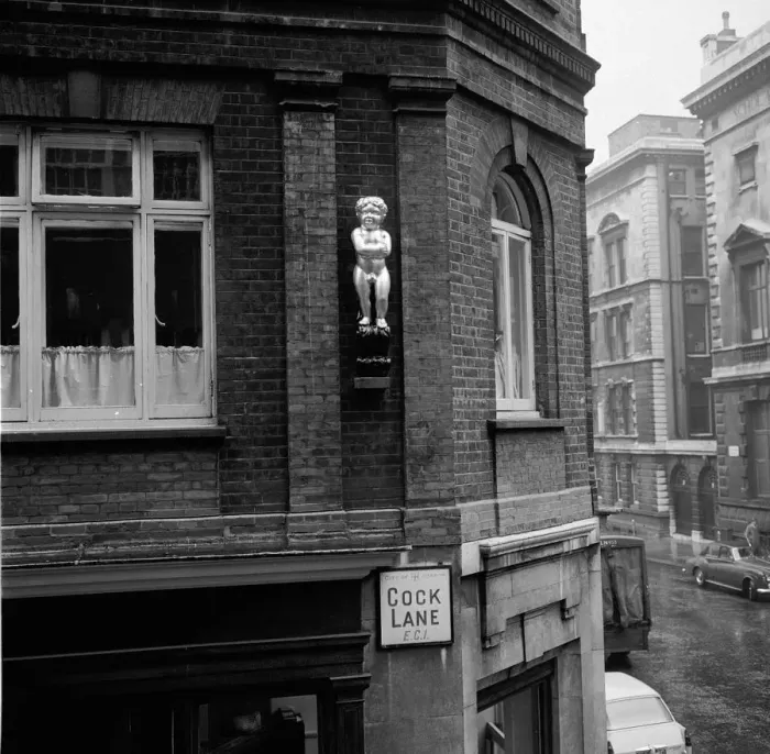 Framed Print : Cock Lane Golden Boy Framed Print : Cock Lane Golden Boy