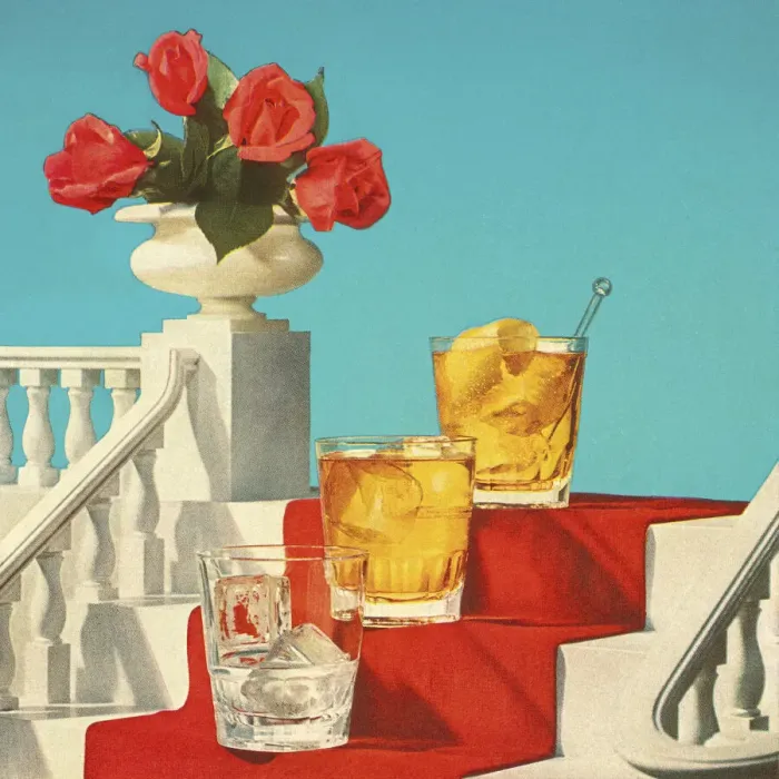 Framed Print : Cocktails on a Staircase Framed Print : Cocktails on a Staircase