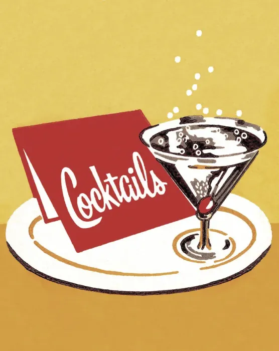 Framed Print : Cocktails on a Tray Framed Print : Cocktails on a Tray