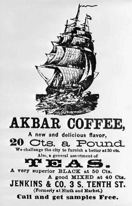 Framed Print : Coffee Advertisement By Jenkins and Company Framed Print : Coffee Advertisement By Jenkins and Company